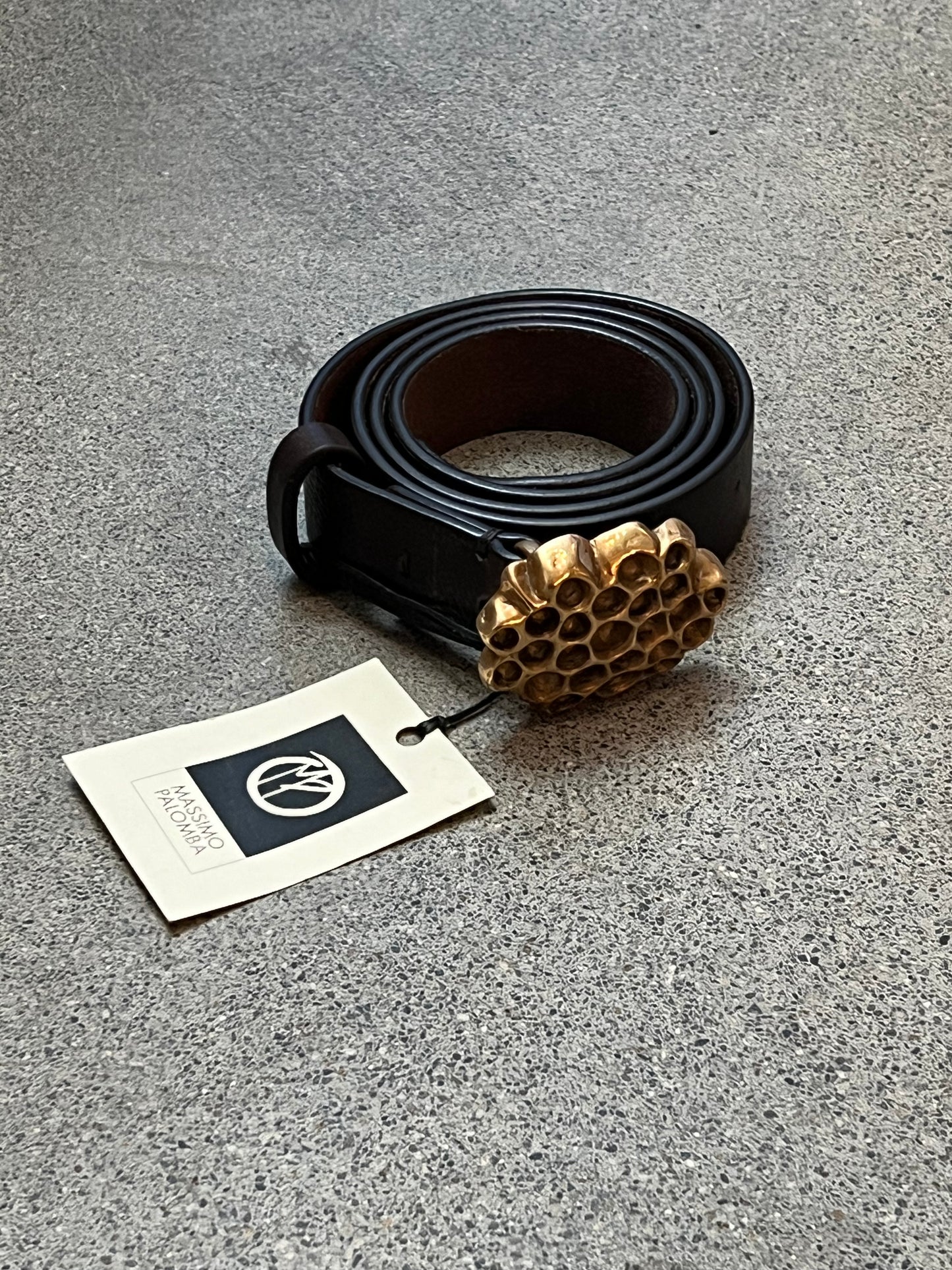 Honey Comb  Belt in Ebano Size Small