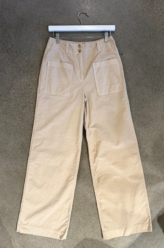Kristensen Du Nord - Soft Corduroy Clean Pants in Jute or Graphite