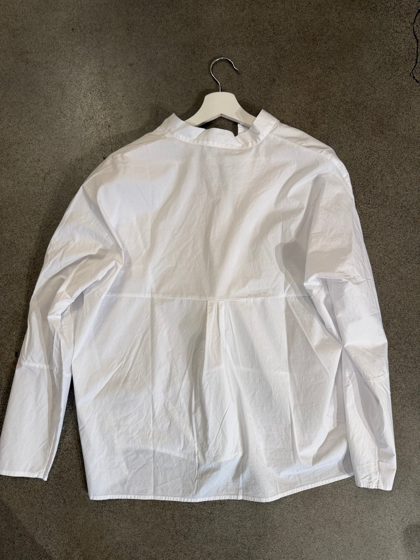 Kristensen Du Nord - Cotton Stretch Ruffle Shirt in White