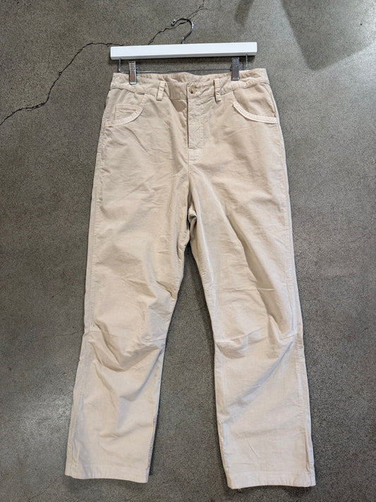 Kristensen Du Nord - Soft Corduroy Cropped Pants in Jute or Graphite