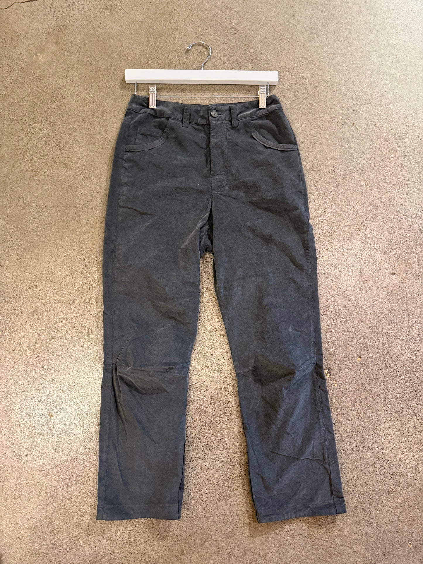 Kristensen Du Nord - Soft Corduroy Cropped Pants in Jute or Graphite
