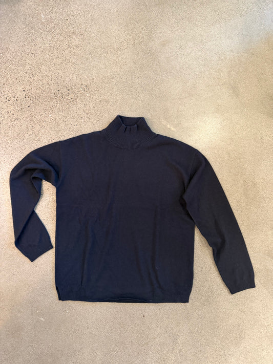 Kristensen Du Nord - Men's Cashmere Turtleneck in Blue Notte