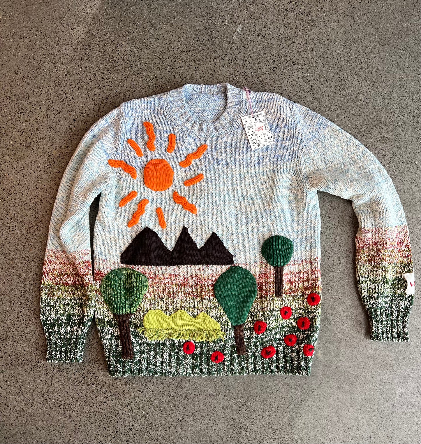 Longo - Crewneck Landscape Sweater w/ Patch
