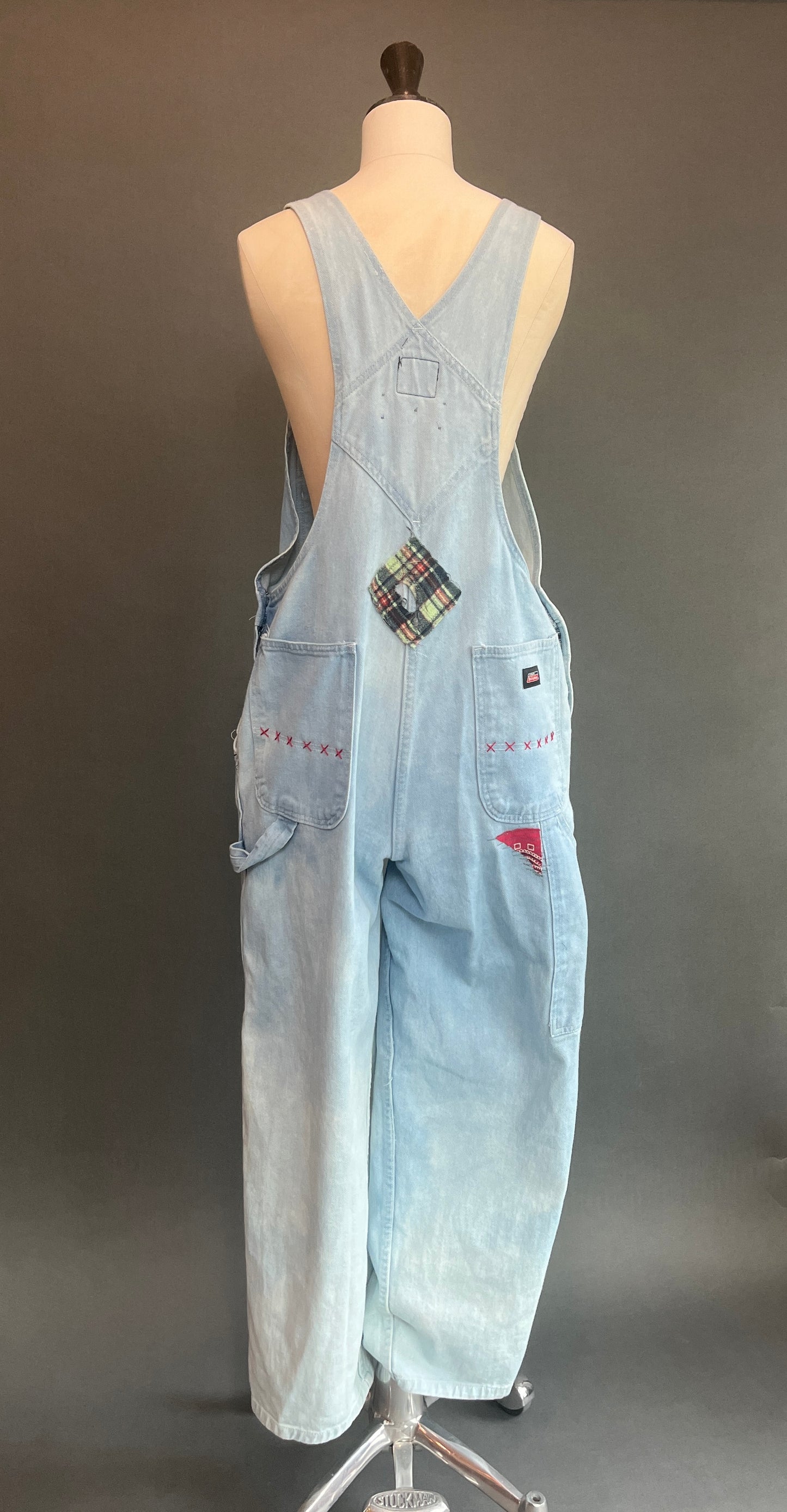 Origami Crane - Dickies Washed Overalls w/ Lumber Patches