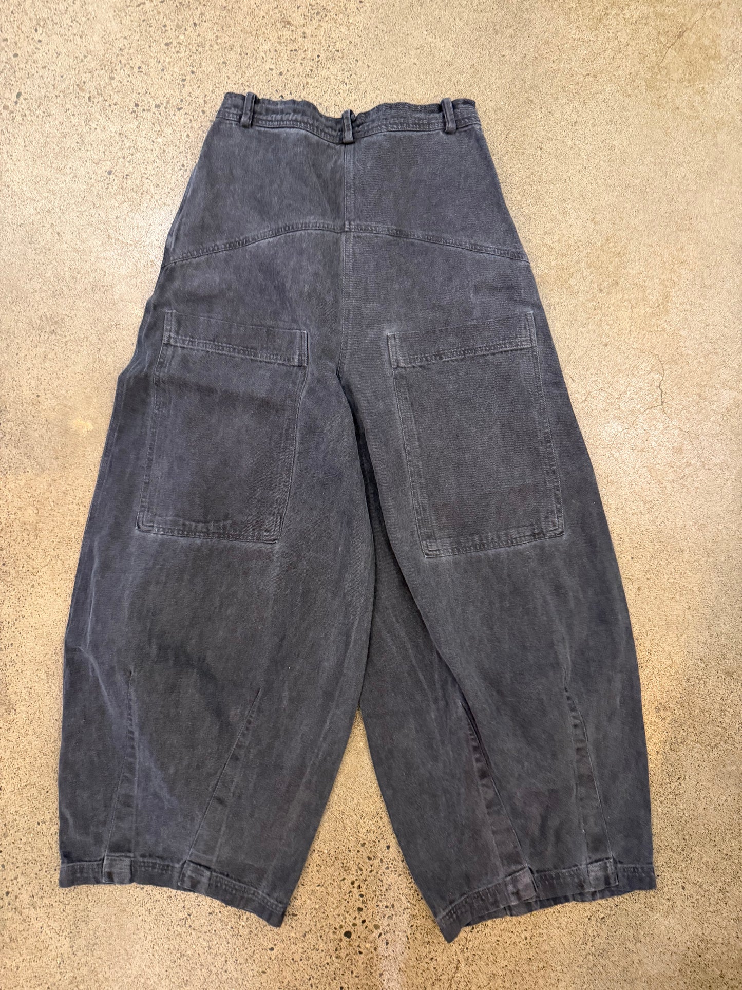 Rundholz - Heavy Twill Pants in Washed Out Black
