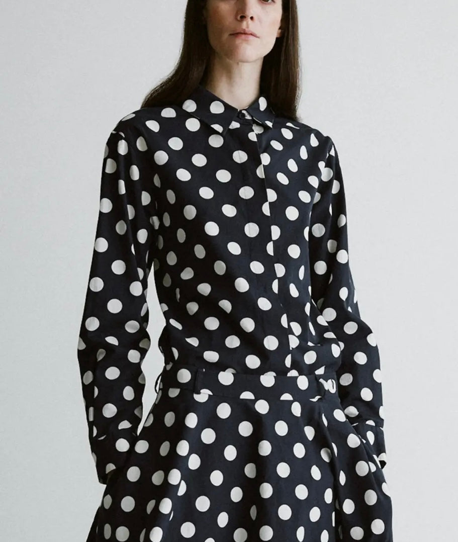 Hannes Roether - Dot Shirt With Tie