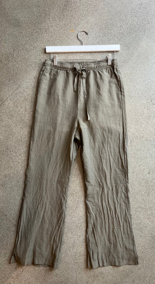 Kristensen Du Nord - Light Crinkled Pants in Moss