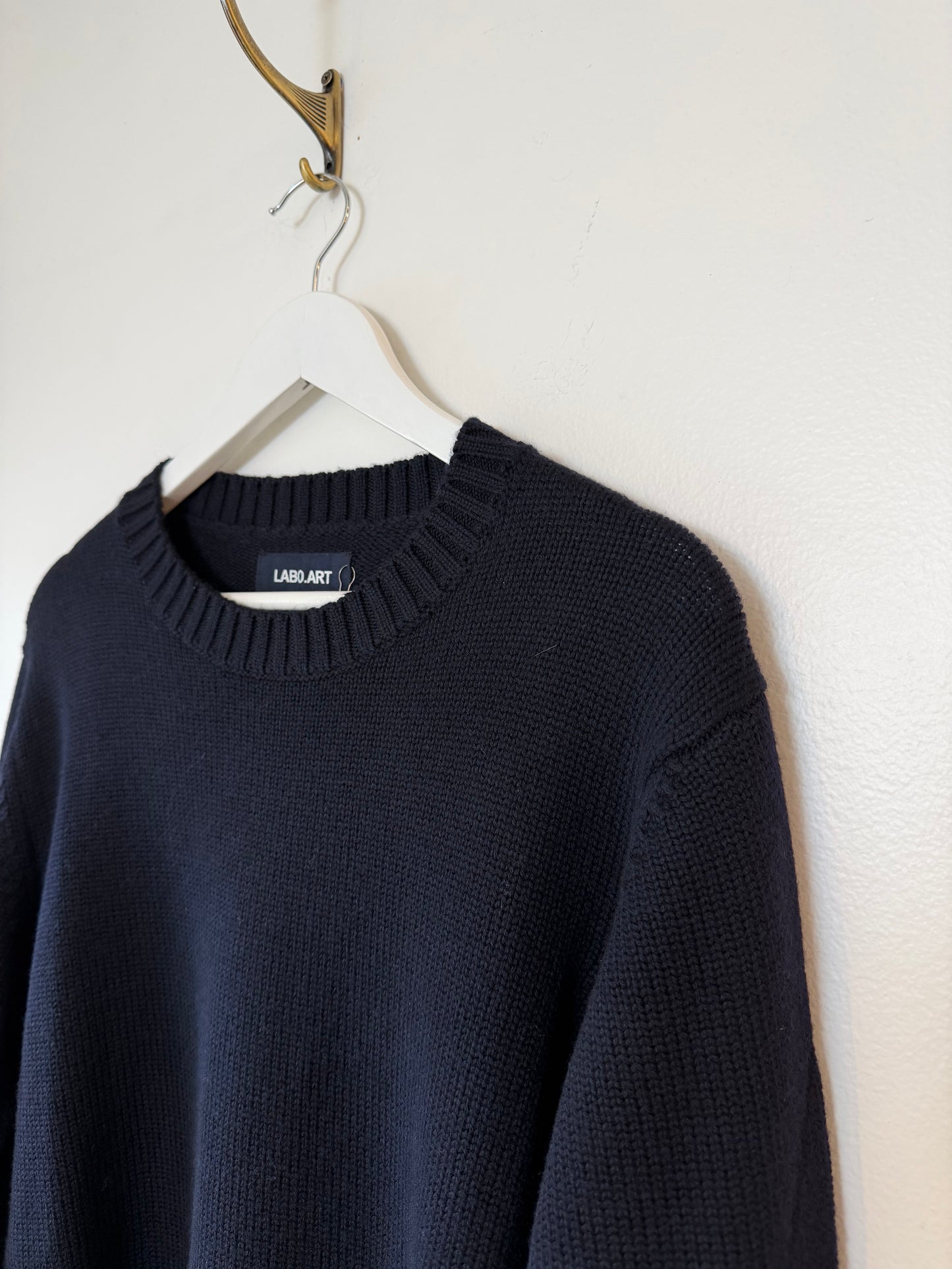 Labo Art Men - Navy Pullover in Soft Wool