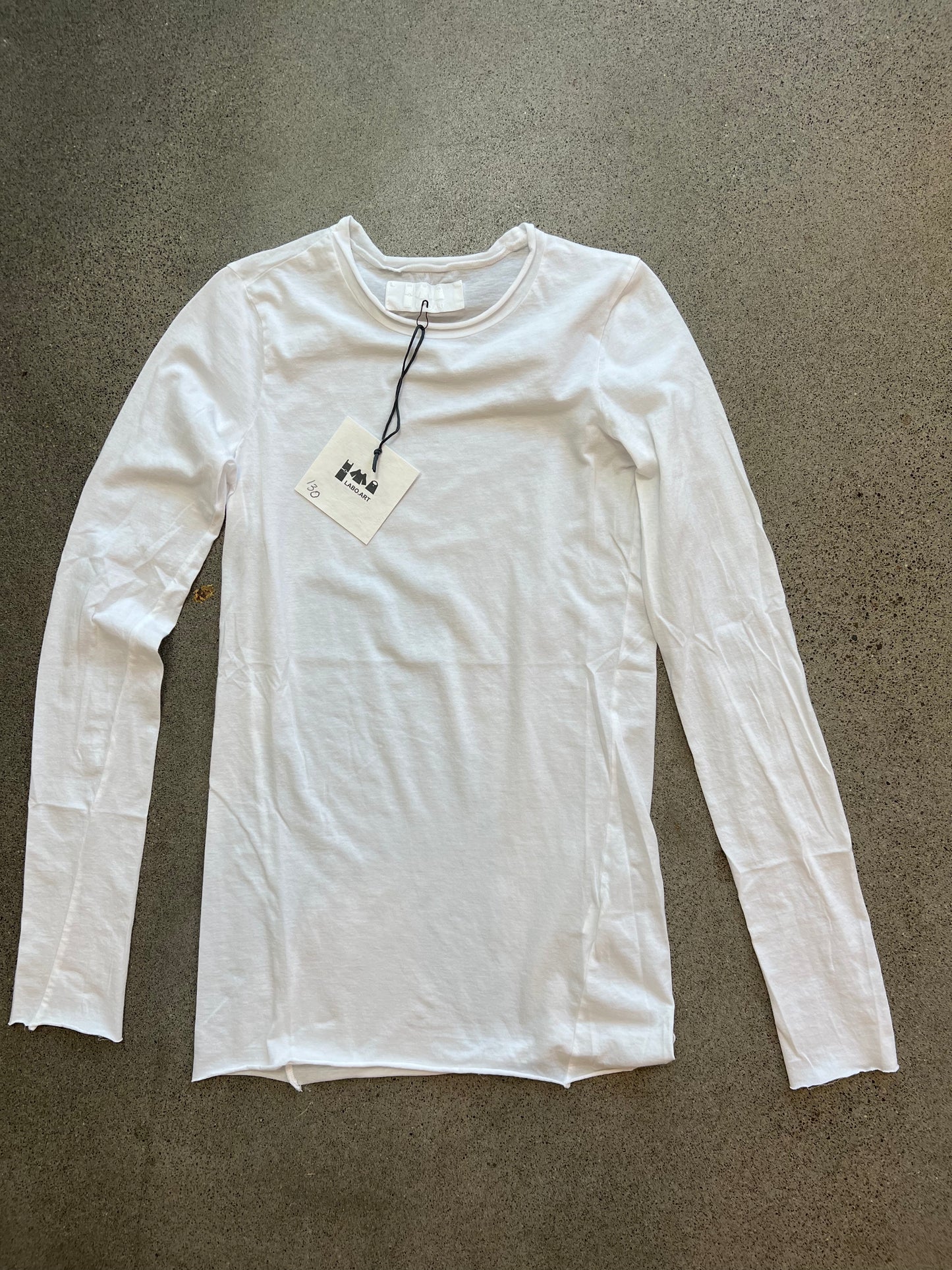 Labo Art - Basica Tee Shirt Long Sleeve in Marigold or White
