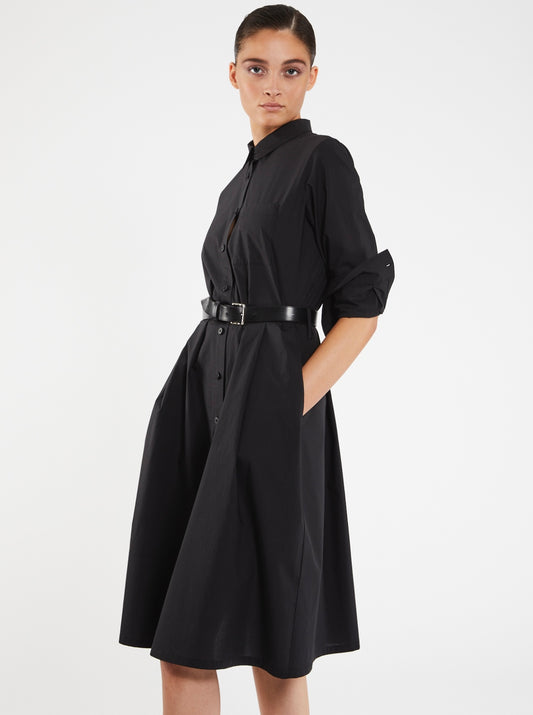 Lis Lareida Yelena Dress in Black Cotton