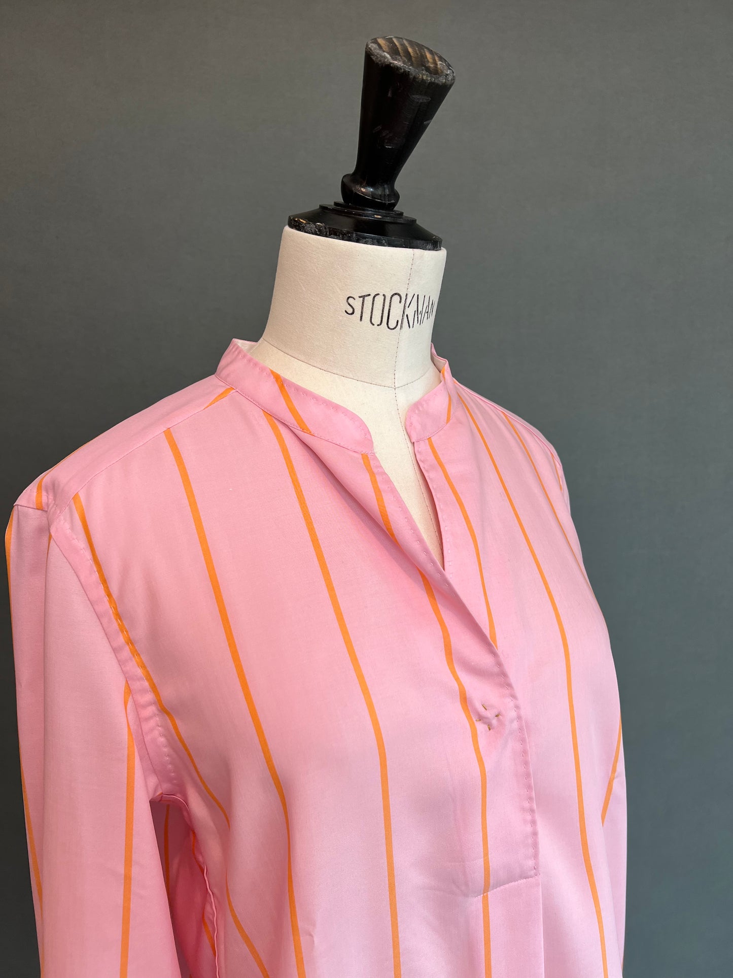 Le Sarte - Pink Top with Orange Stripes