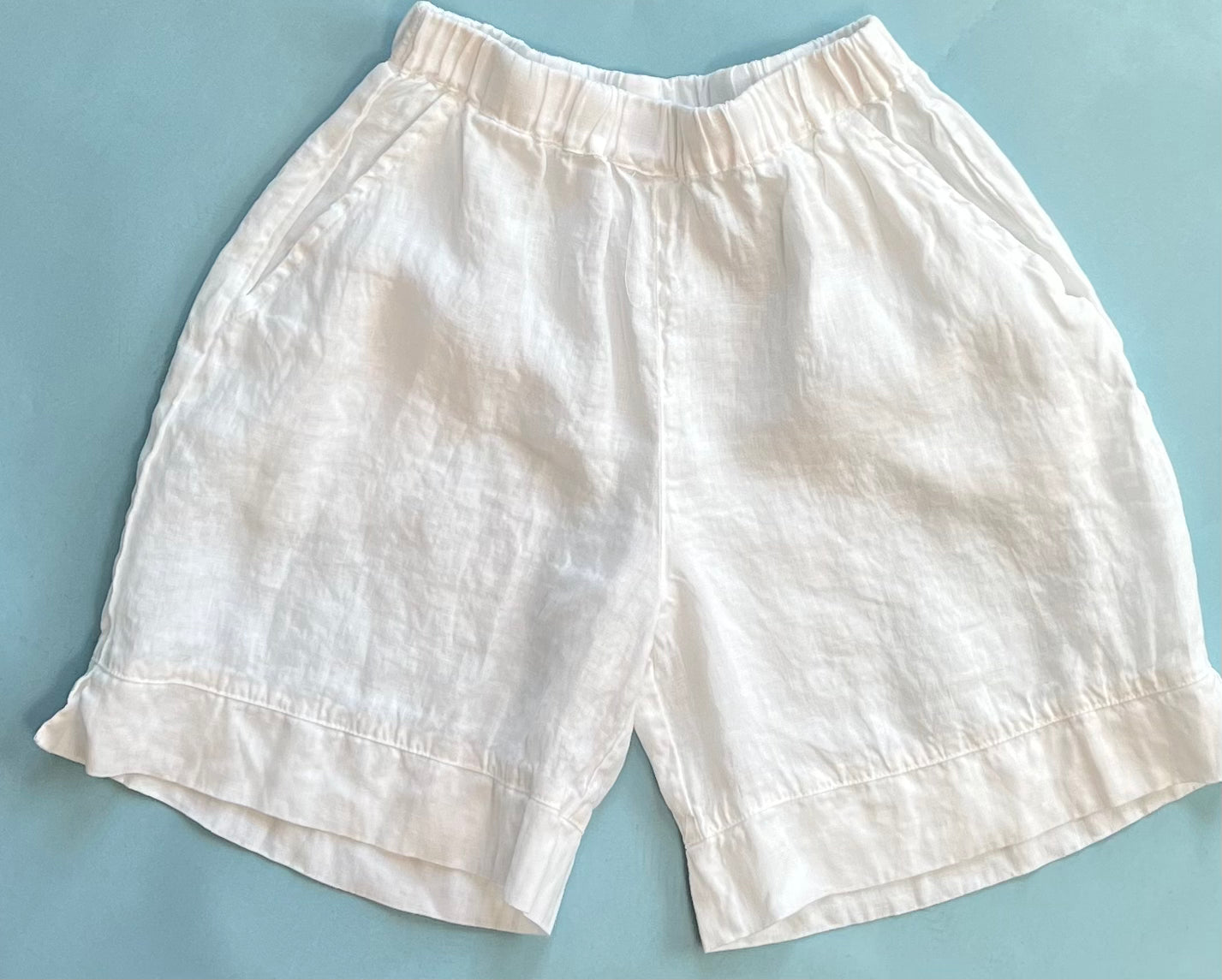 CP Shades- Piper Shorts in White Linen