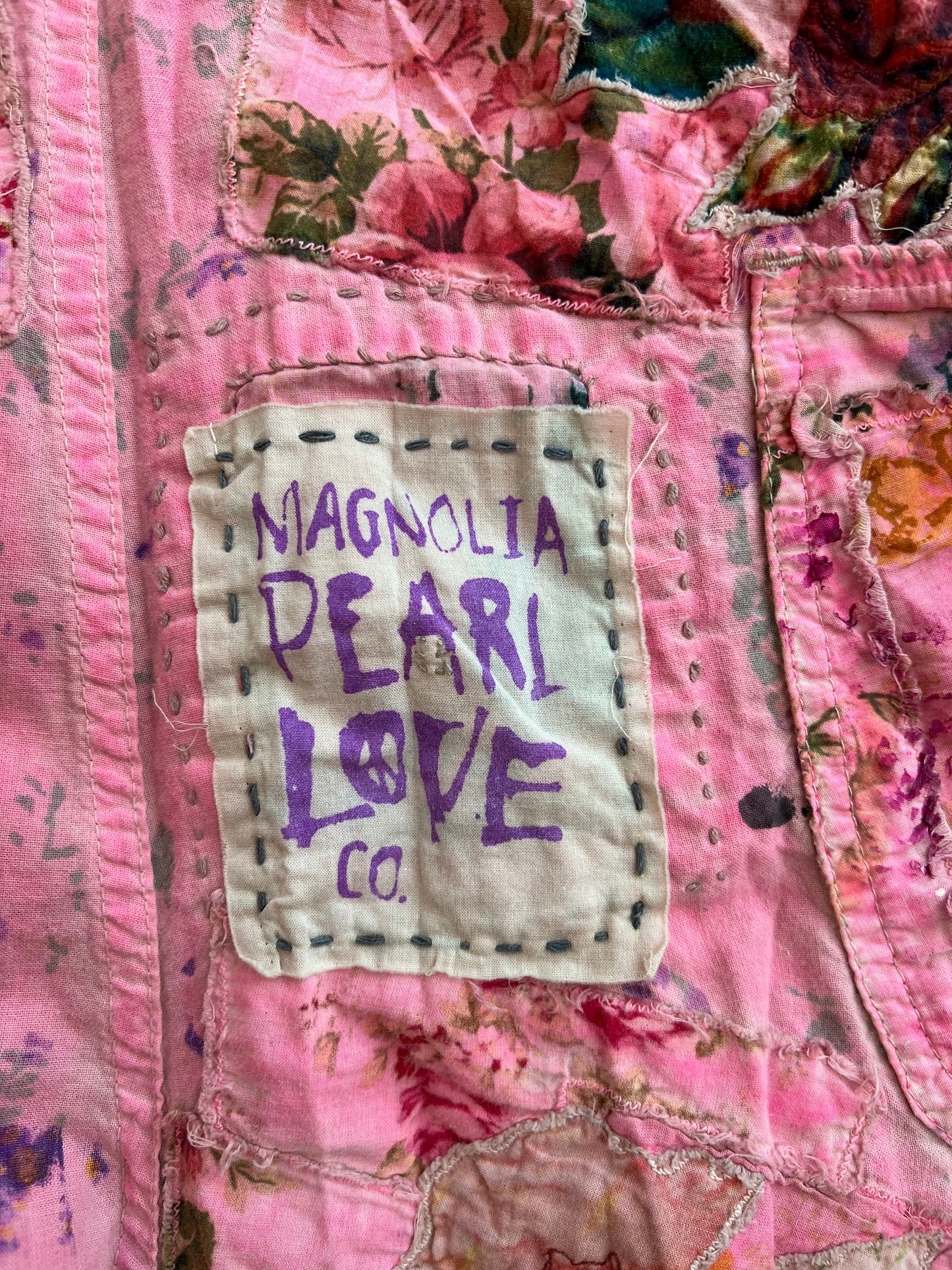 Magnolia Pearl Deerest Love Overalls in Azalea
