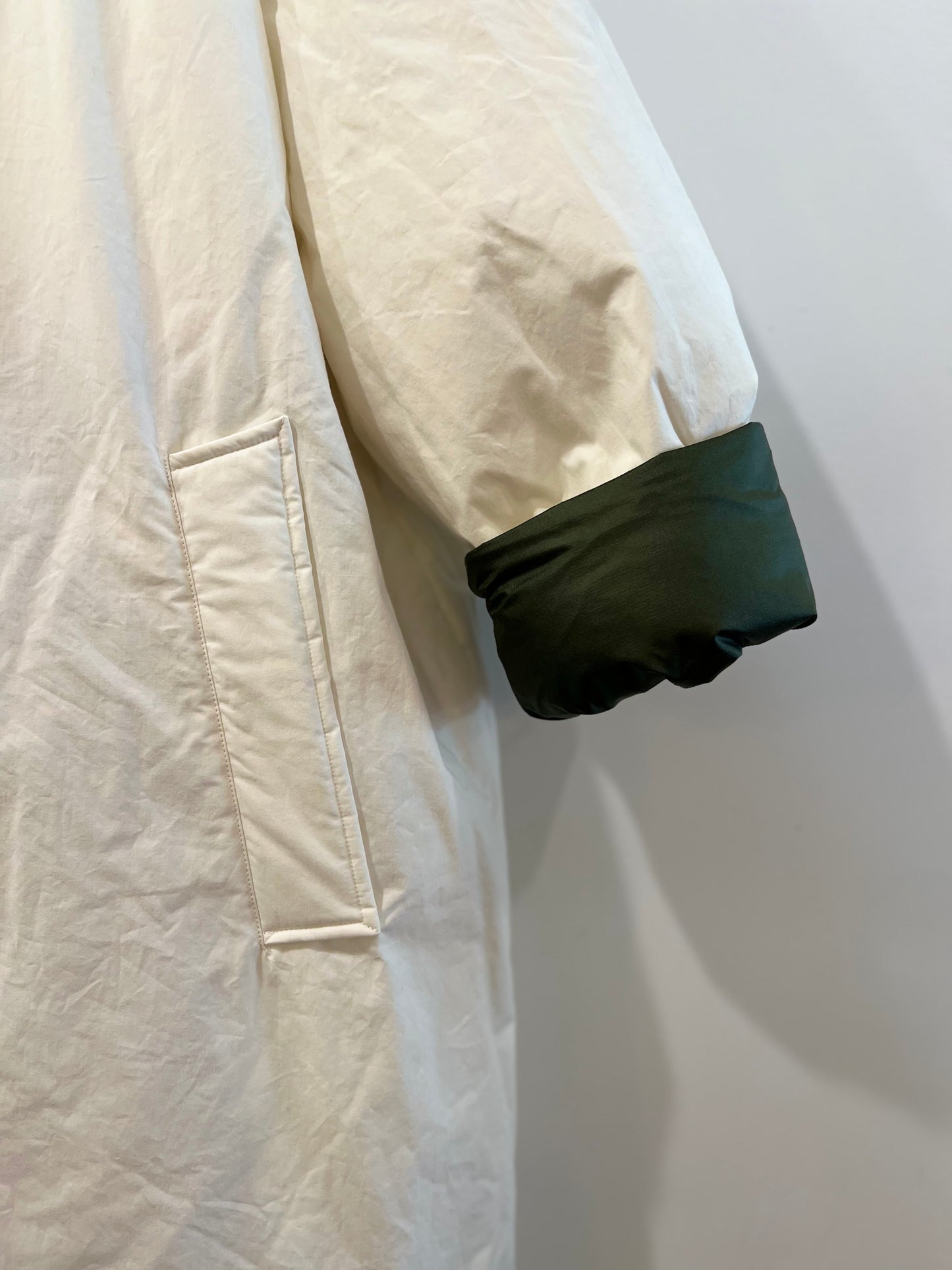 Sofie D'Hoore - Otis Reversible Coat  in Ivory & Khaki
