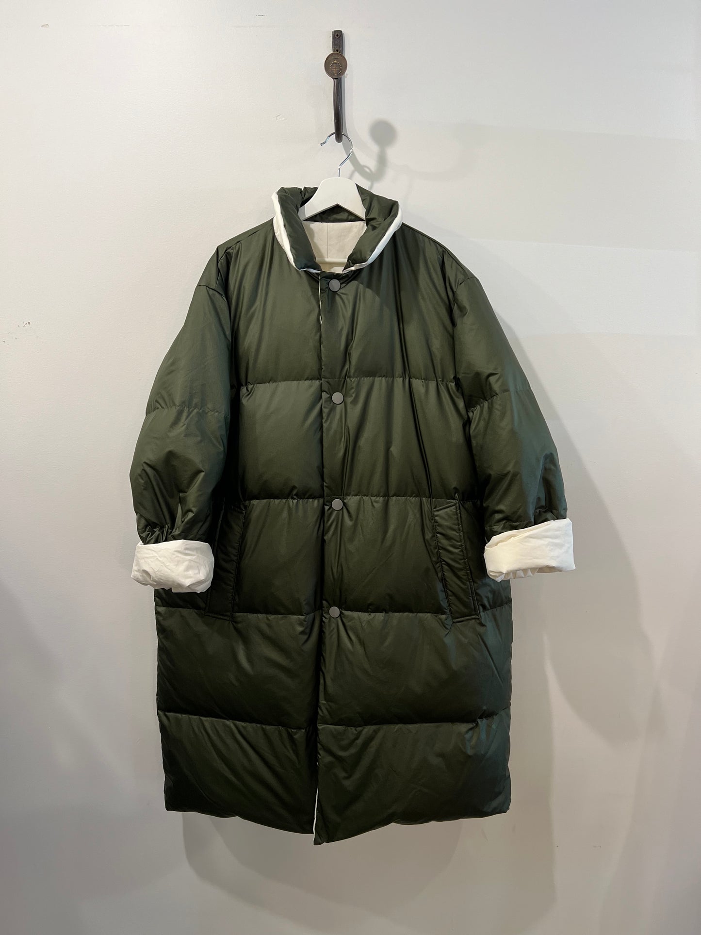 Sofie D'Hoore - Otis Reversible Coat  in Ivory & Khaki