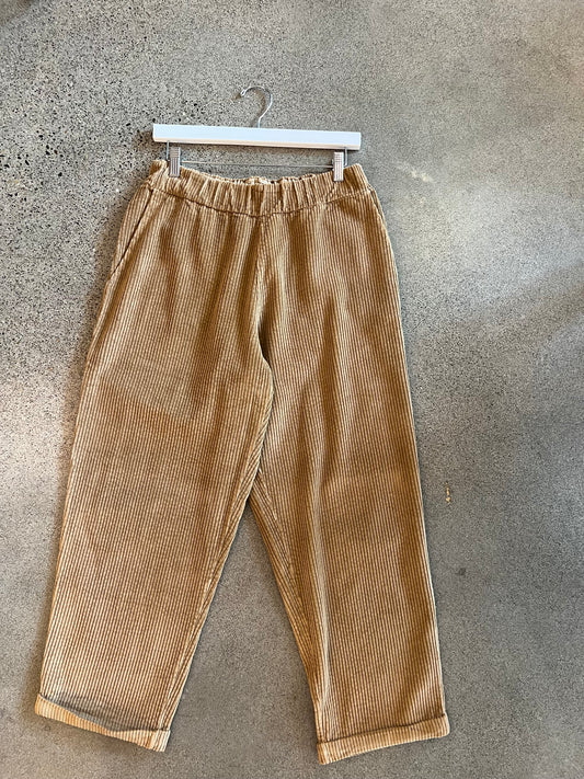 Labo Art - Corduroy Easy Pant in Camel or Petrol
