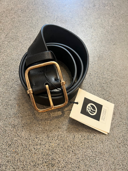 Massmio Palomba- Rectangle Buckle in Black