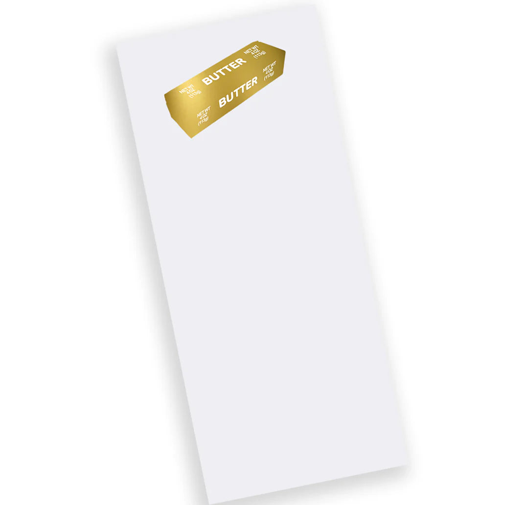 Black Ink - Gold Foil Buck Notepad