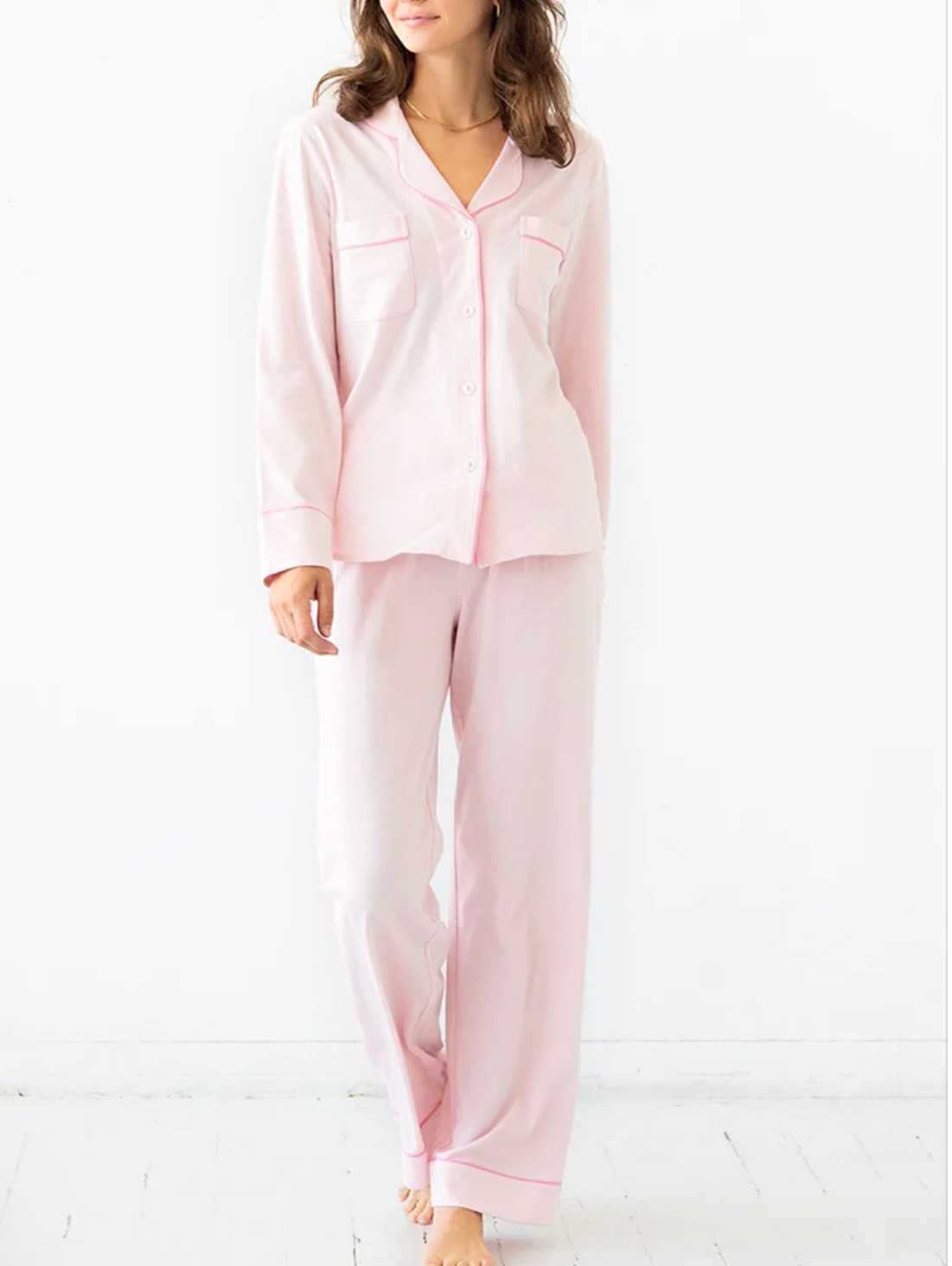 Salua - Classic Luxury Pajamas in Brushed Pima Cotton