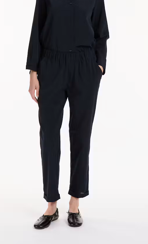 Lis Lareida - Leona Pull-on Corduroy Pants Navy or Grey