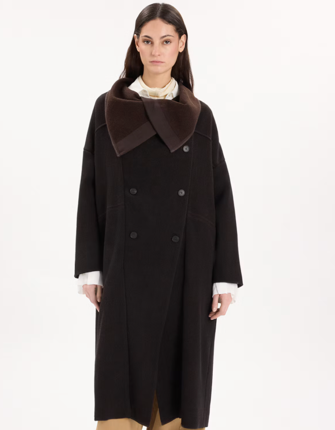 High Clothing - Gamma Coat in Chocolate