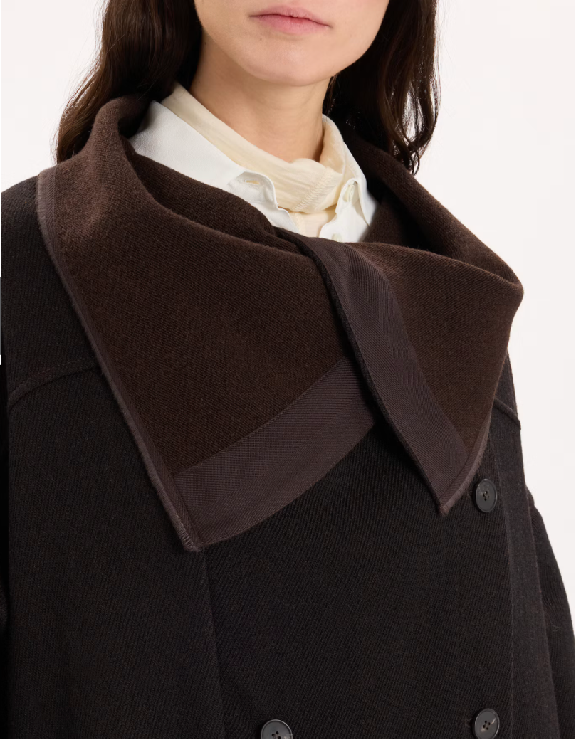 High Clothing - Gamma Coat in Chocolate
