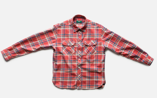 Black Bear Brand Men - Red Distressed Plaid Shirt