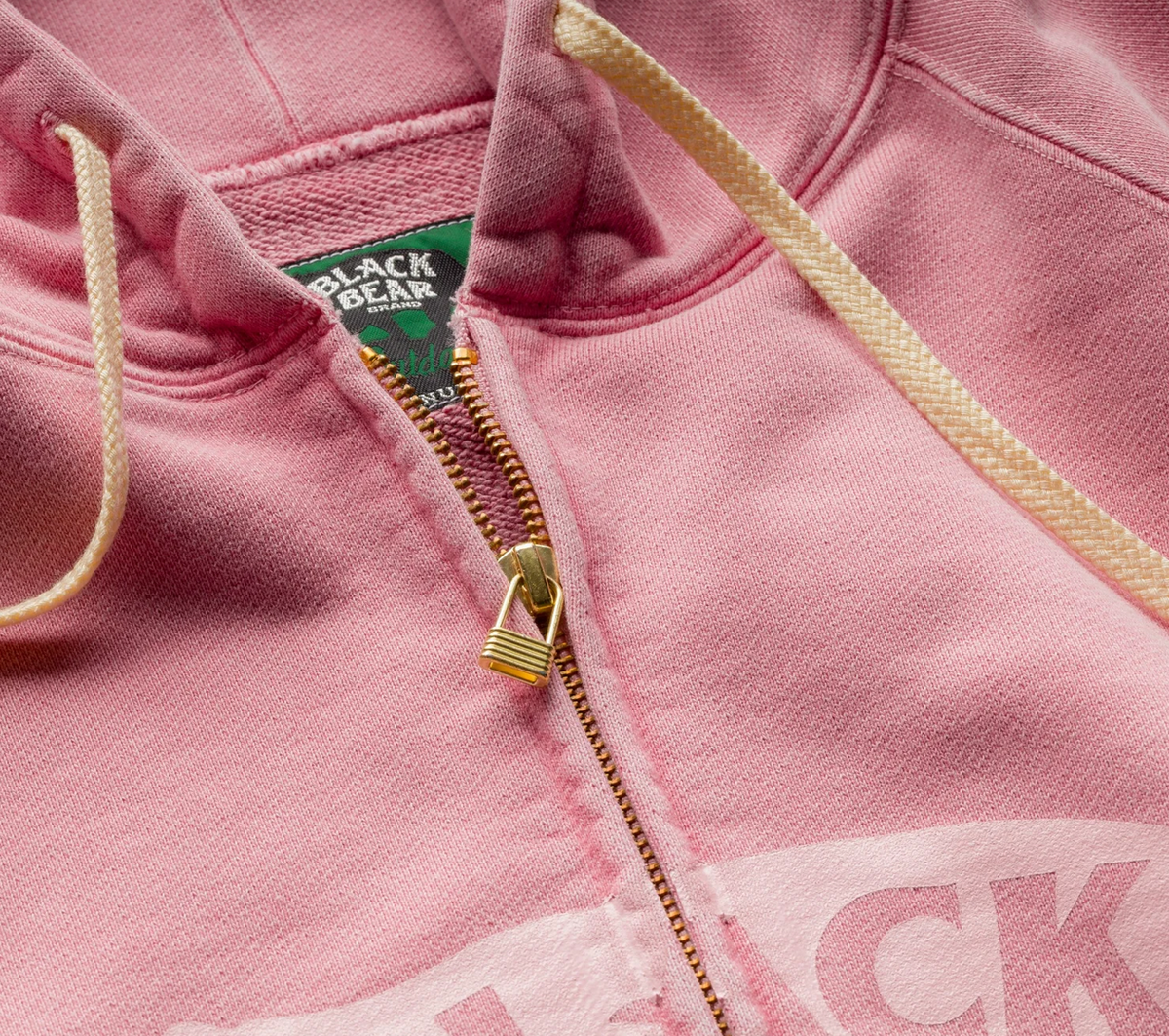 Black Bear Brand - Zip Up Hoodie in Grey or Vintage Rose