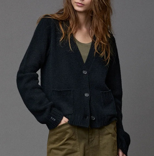 Kristensen Du Nord - Two Toned Cardigan in Greige or Black