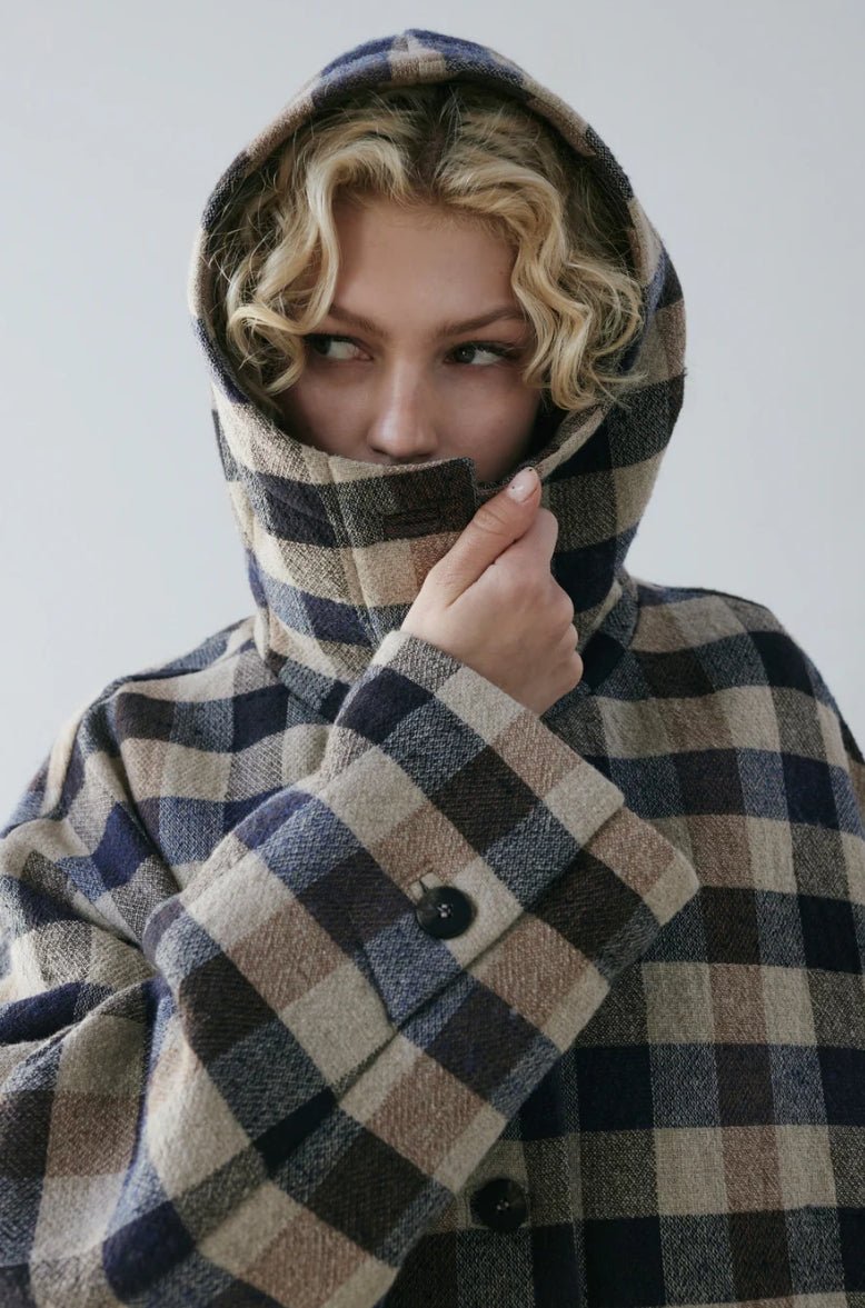 Hannes Roether - Full Length Plaid or Black Coat