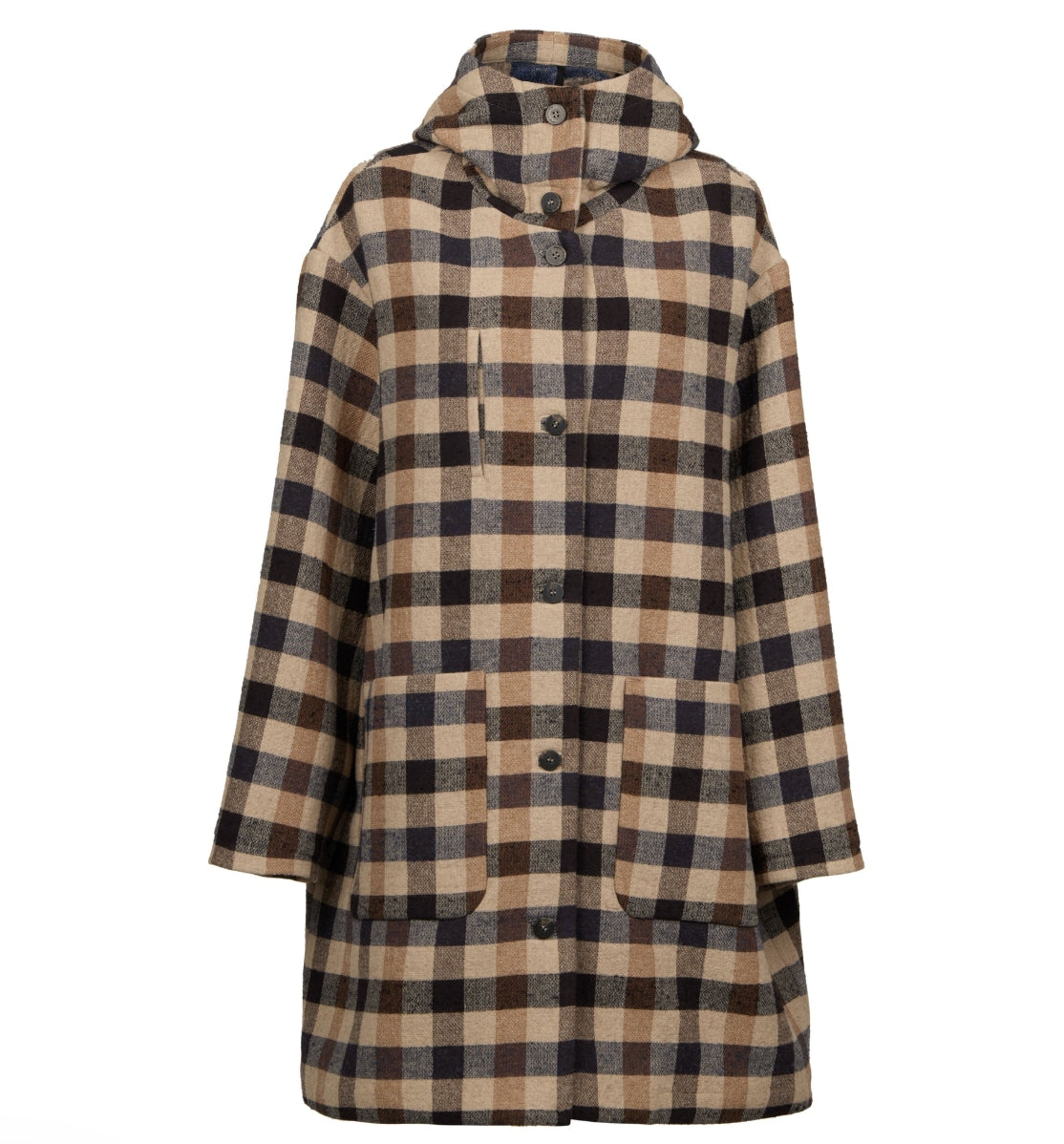 Hannes Roether - Full Length Plaid or Black Coat