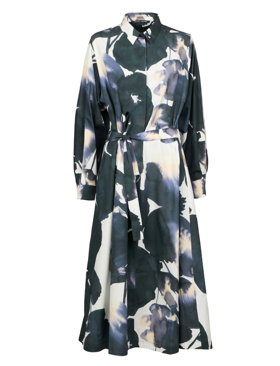 Hannes Roether - Blue Floral Print Dress