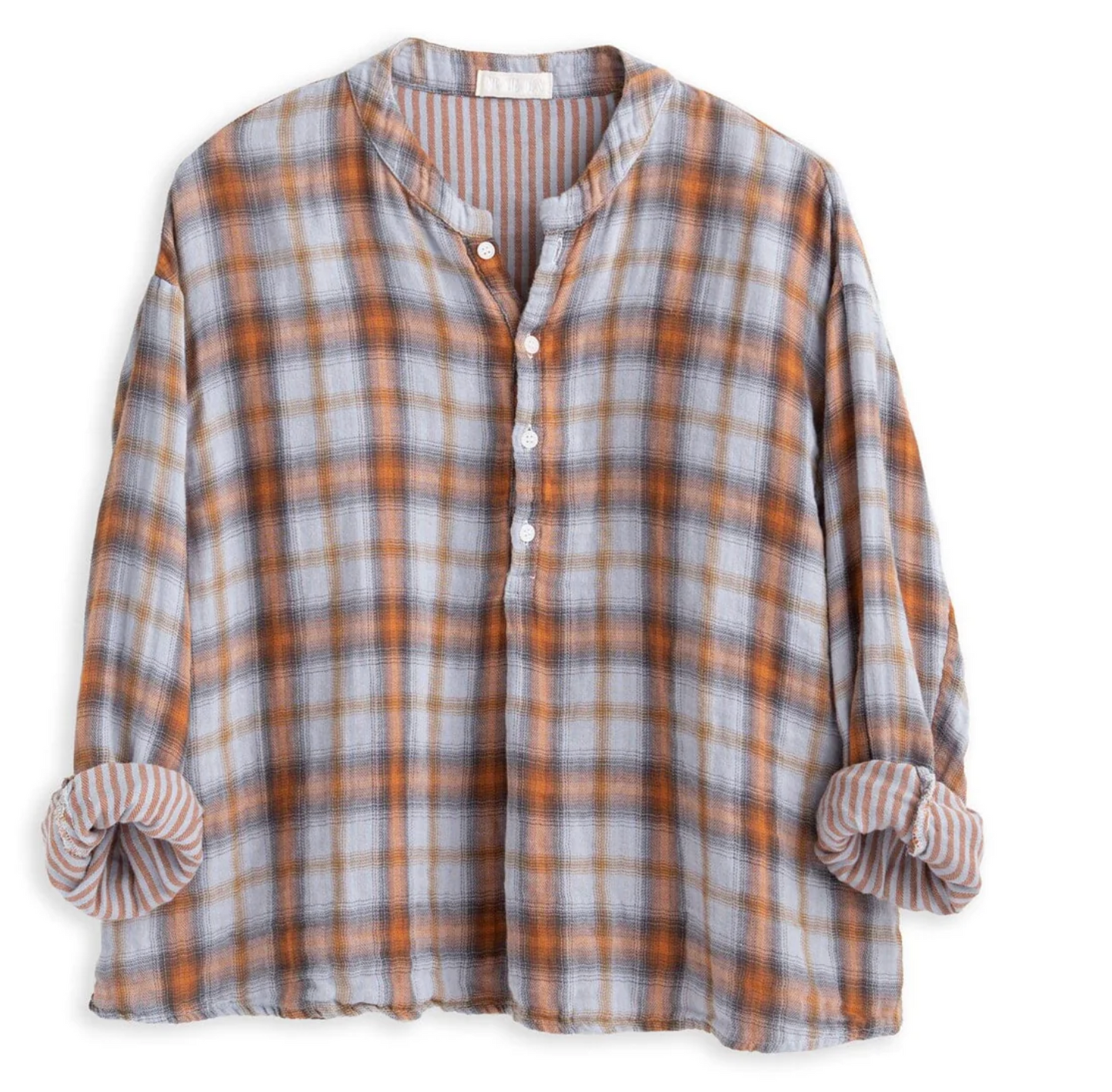 CP Shades - Ariana Plaid Top in Wash Plaid or Natural Indigo