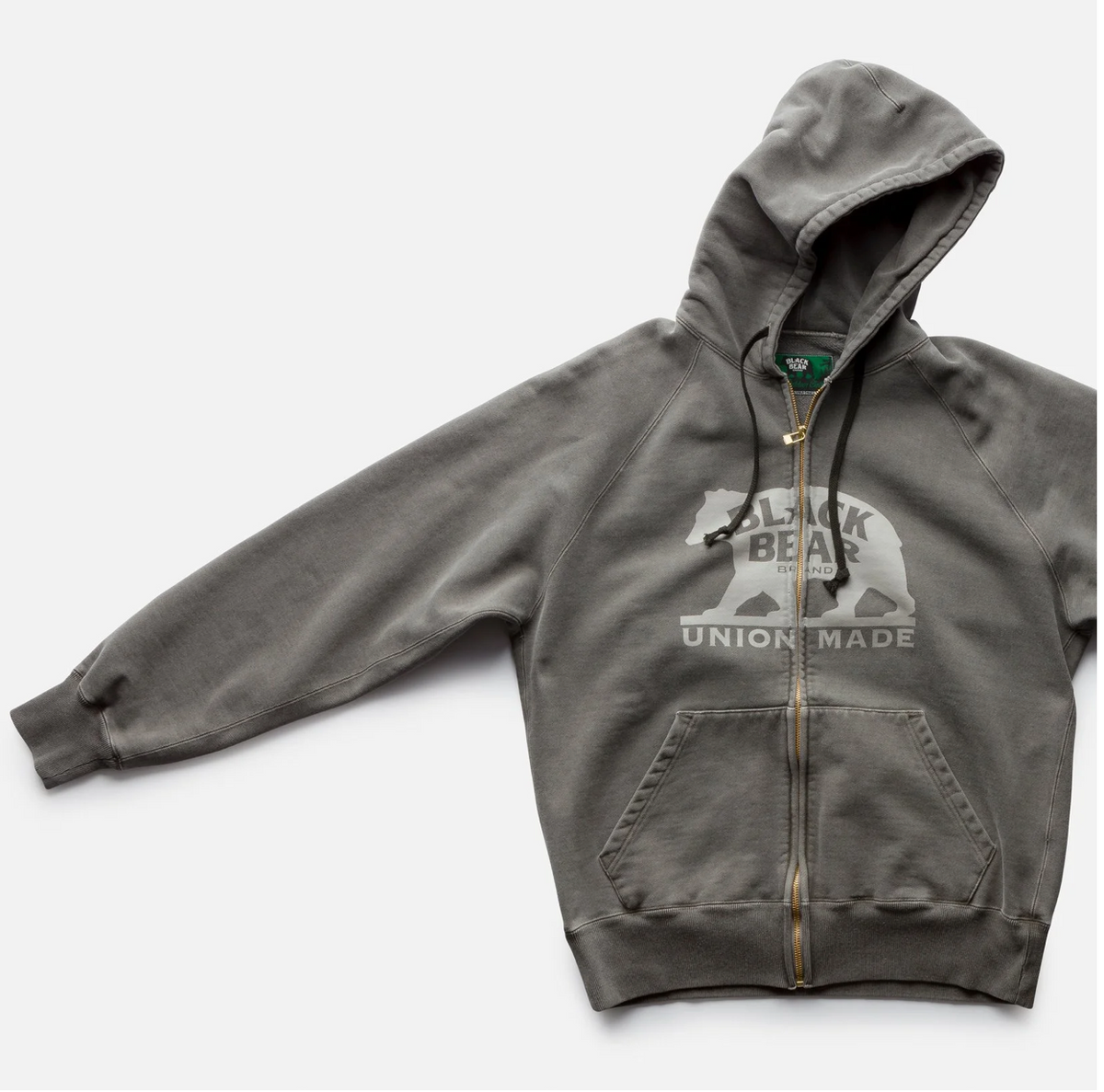 Black Bear Brand - Zip Up Hoodie in Grey or Vintage Rose