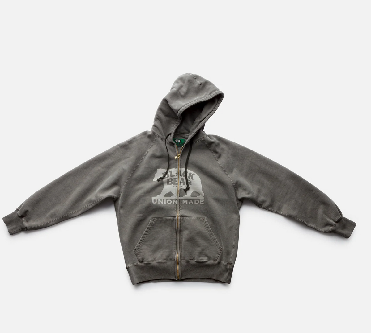 Black Bear Brand - Zip Up Hoodie in Grey or Vintage Rose