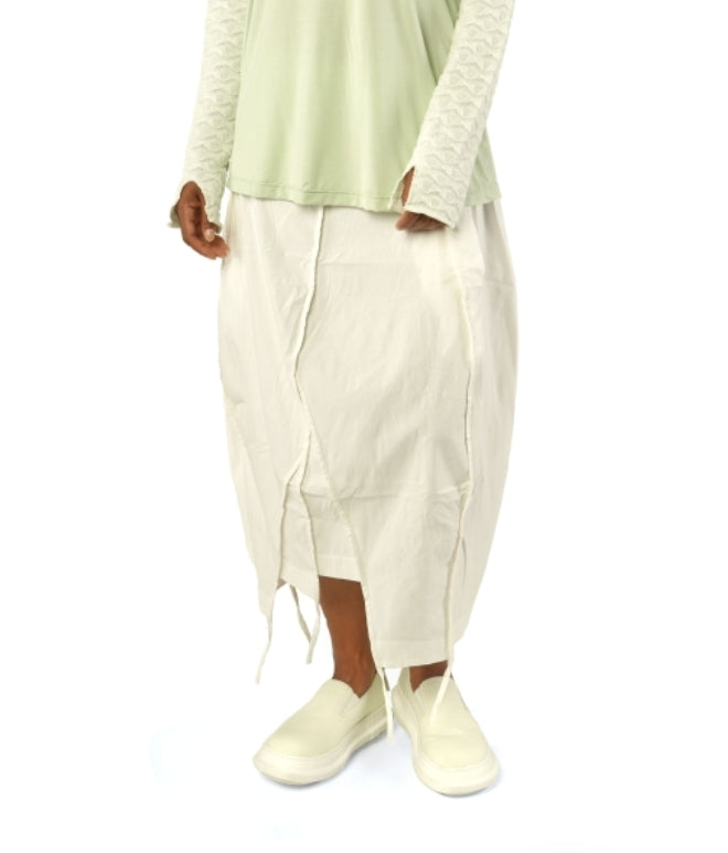 Rundholz Black Label - Bubble Seam Skirt in Black or White