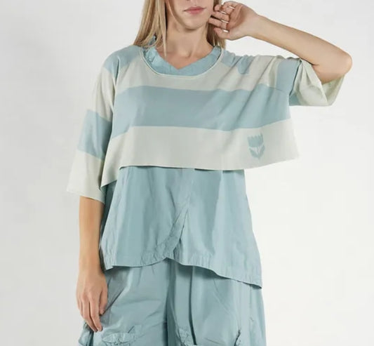 Rundholz Black Label - Pullover in Lime Mint or Black Offwhite Stripe