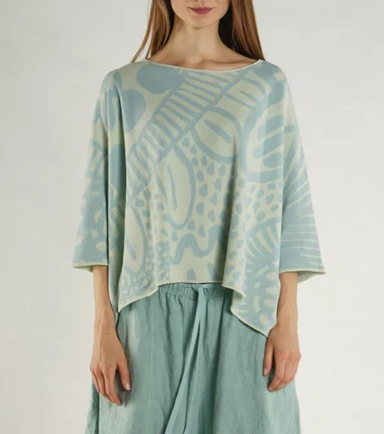 Rundholz Black Label - Patterned Pullover in Mint Jacquard