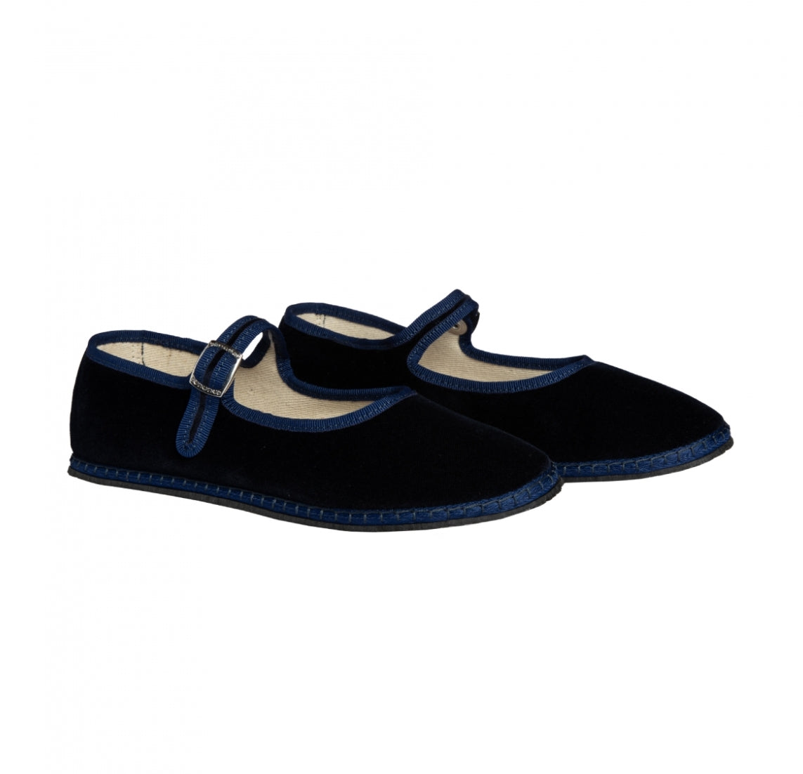 ViBi Venezia - Velvet Mary Jane's in Blue
