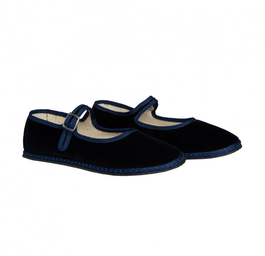 ViBi Venezia - Velvet Mary Jane's in Blue