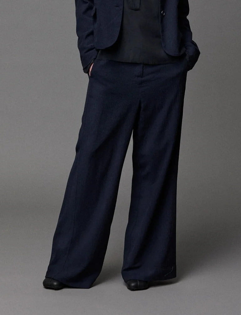 Kristensen Du Nord - Light Herringbone Wide Pants