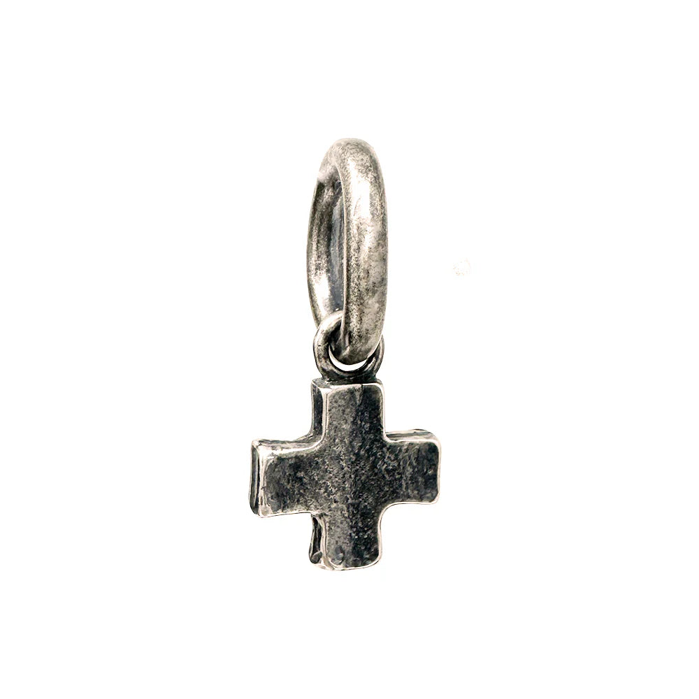 Shannon Koszyk - Oxidized Sterling Silver Square Cross Pendant