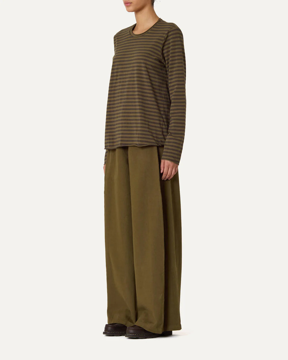 Labo Art - Stripe Tee in Petrol or Papiro