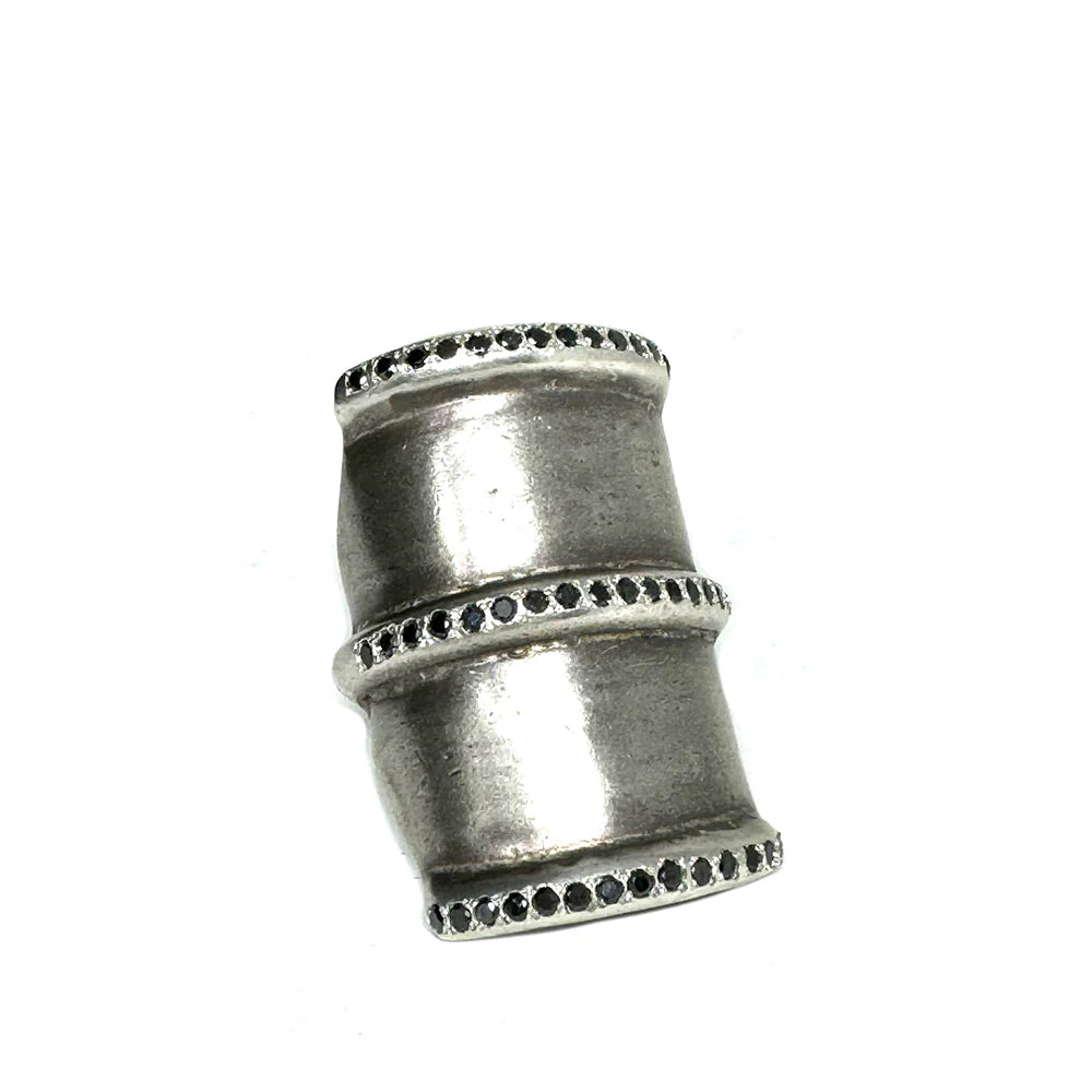 Shannon Koszyk - Black Diamond Oxidized Sterling Silver Equestrium Ring