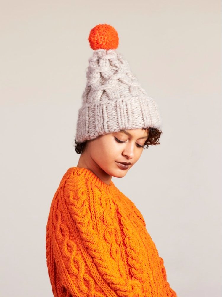 Lola Hats - Braces in Orange/Oatmeal or Gray/Dark Gray