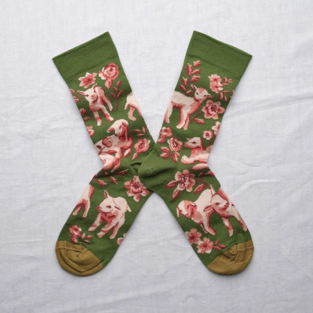 Bonne Maison - Chaussette Agneaux Cactus