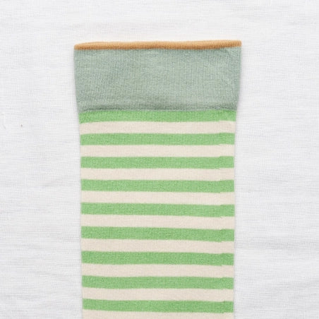 Bonne Maison - Chaussettes Rayure Lichen