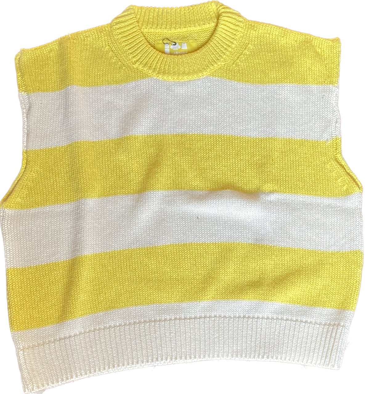 Labo Art - Sleeveless Pullover Yellow Stripe
