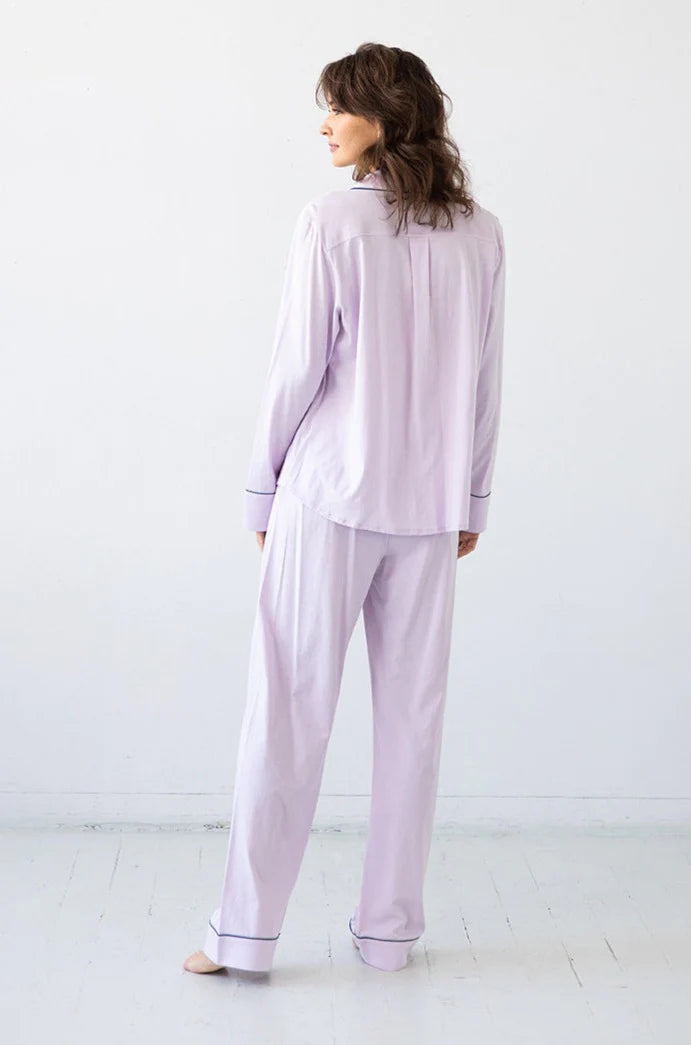 Salua - Classic Pajamas in Deep Teal/Lavender