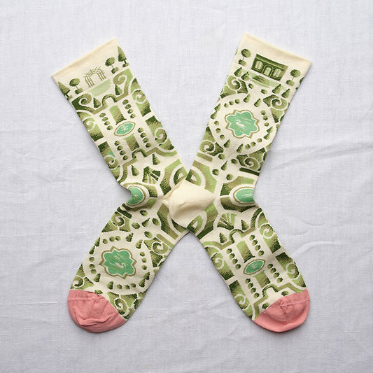 Bonne Maison - Chaussette Jardins Écru